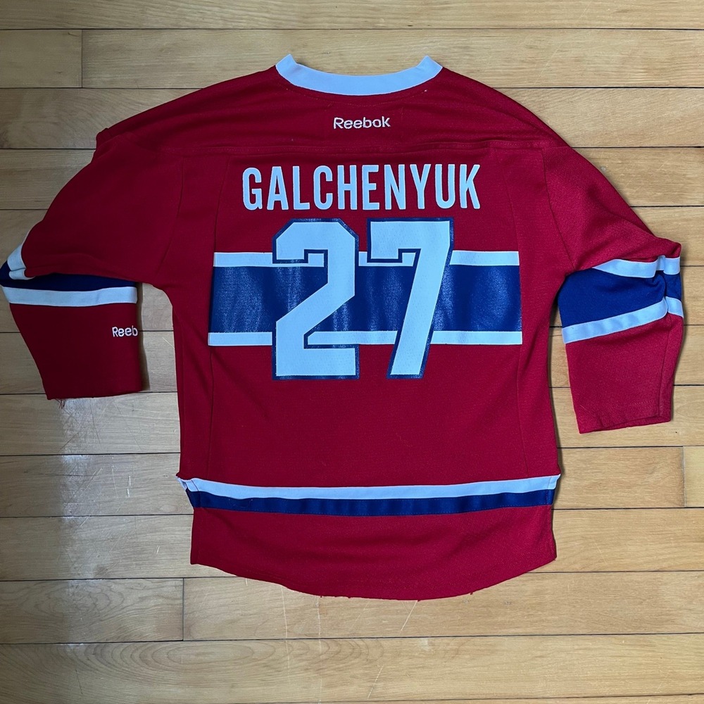 Reebok Montreal Canadiens Alex Galchenyuk 27 Youth Hockey Jersey Red Size 4-7 - Picture 7 of 7